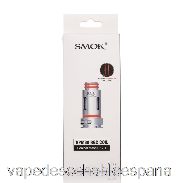 Bobinas De Repuesto Vape Desechable España Smok Rgc Bobinas De Malla Cónica De 0.17ohm